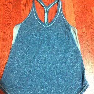 Lululemon Fast Lane Singlet tank-top Teal Green